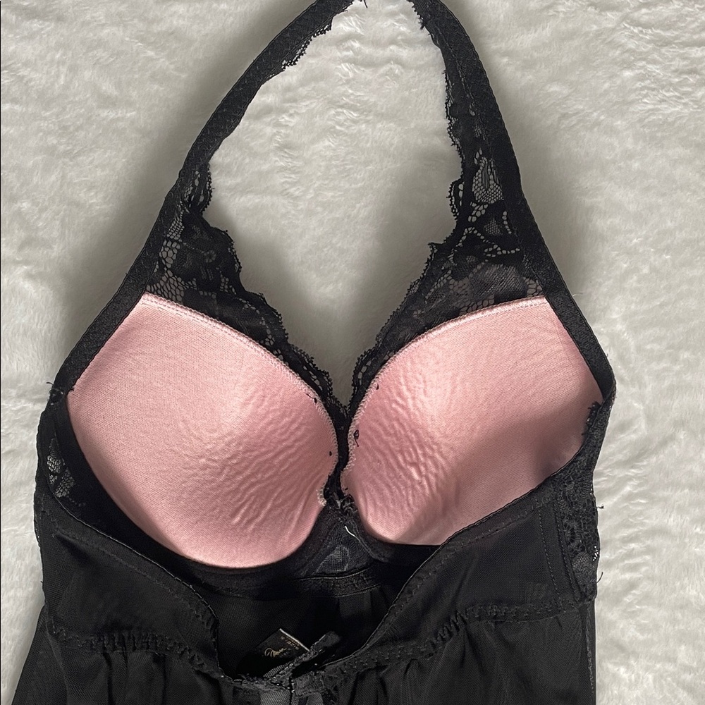 Marilyn Monroe Intimates Black Lace Halter Lingerie - Picture 7 of 16